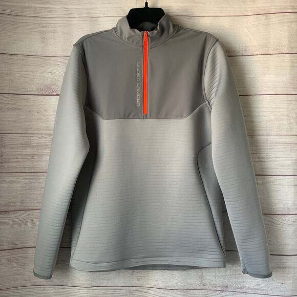 Under Armour Men's Gray Storm Daytona 1/4 Zip Pullover Golf Running Shirt Size S - Picture 1 of 16